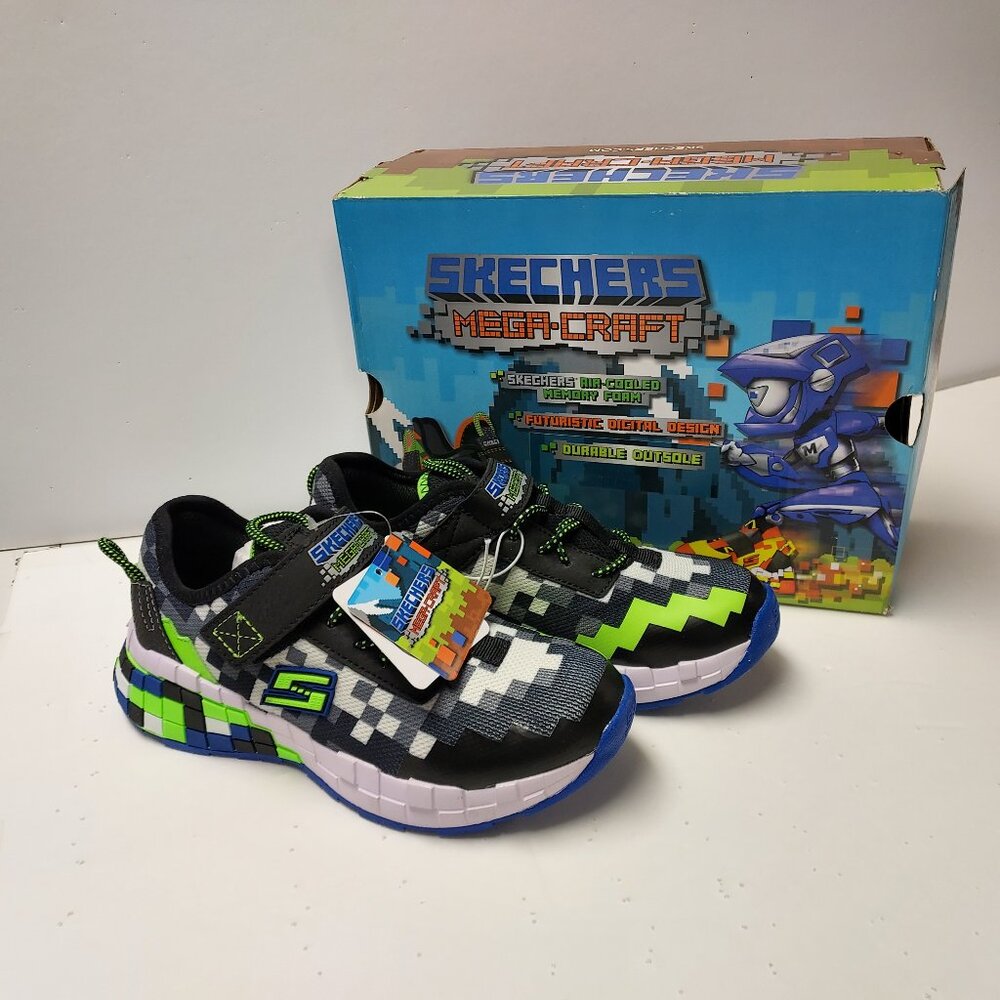 SKECHERS   MULTICOLORED AIR-COOLED MEMORY FOAM CHILDREN'S SHOE SNEAKER SZ: 2 NWT